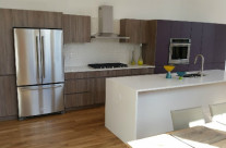 Vallejo – Canella Rustic Textured Melamine / Purple RTF – Recessed Pull